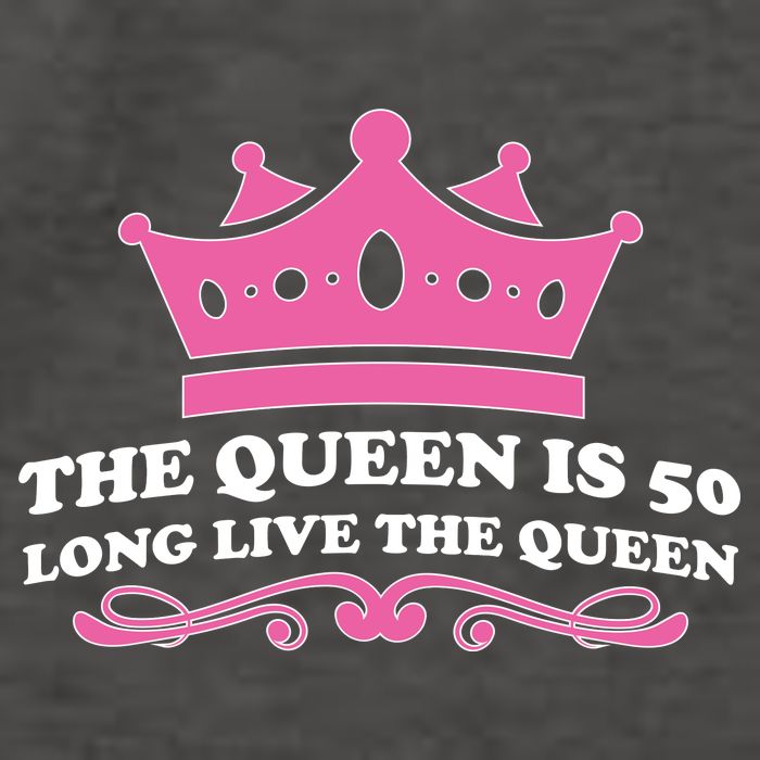 The Queen Is 50 Funny 50th Birthday Vector Backpack