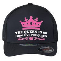 The Queen Is 60 Funny 60th Birthday Flexfit Unipanel Trucker Cap