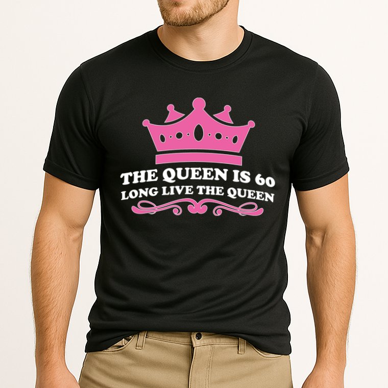 The Queen Is 60 Funny 60th Birthday Cooling Performance Crew T-Shirt