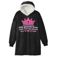 The Queen Is 60 Funny 60th Birthday Hooded Wearable Blanket