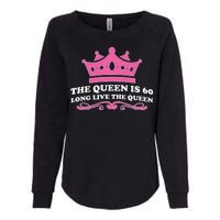 The Queen Is 60 Funny 60th Birthday Womens California Wash Sweatshirt