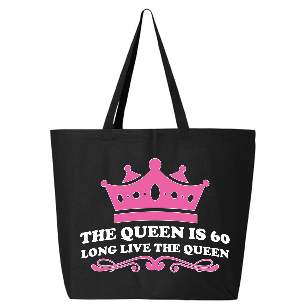 The Queen Is 60 Funny 60th Birthday 25L Jumbo Tote