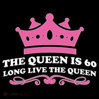 The Queen Is 60 Funny 60th Birthday Valucap Bio-Washed Visor