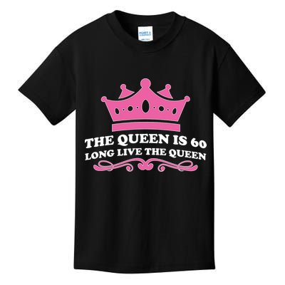The Queen Is 60 Funny 60th Birthday Kids T-Shirt