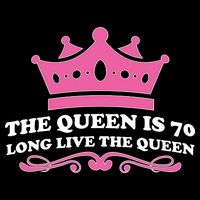 The Queen Is 70 Funny 70th Birthday Cooling Performance Crew T-Shirt
