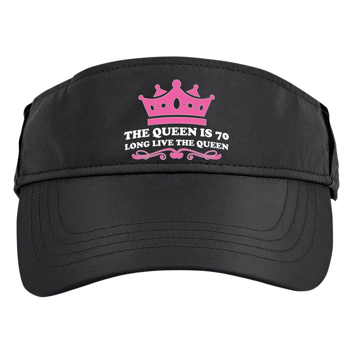 The Queen Is 70 Funny 70th Birthday Adult Drive Performance Visor