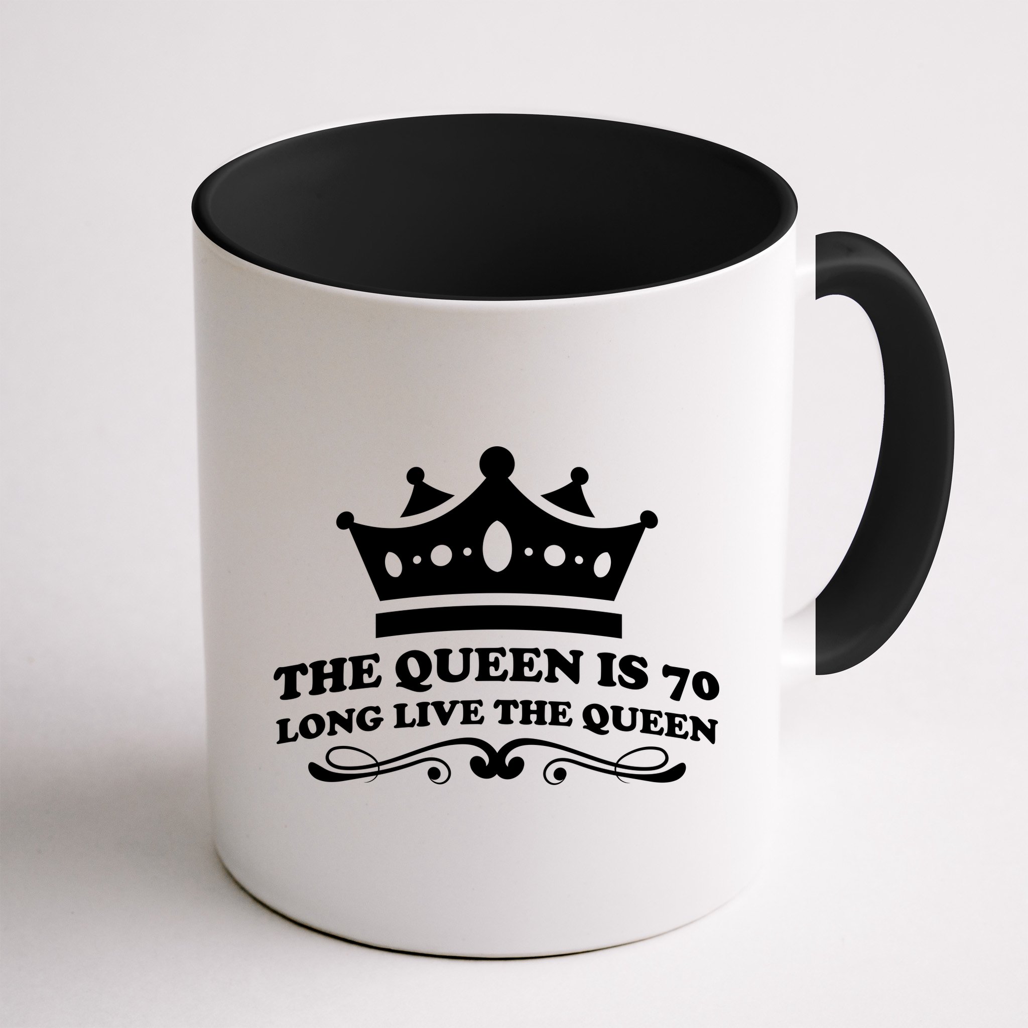 The Queen Is 70 Funny 70th Birthday Mug