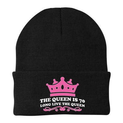The Queen Is 70 Funny 70th Birthday Beanie