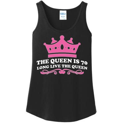 The Queen Is 70 Funny 70th Birthday Ladies Essential Tank