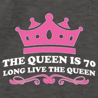 The Queen Is 70 Funny 70th Birthday Vector Backpack