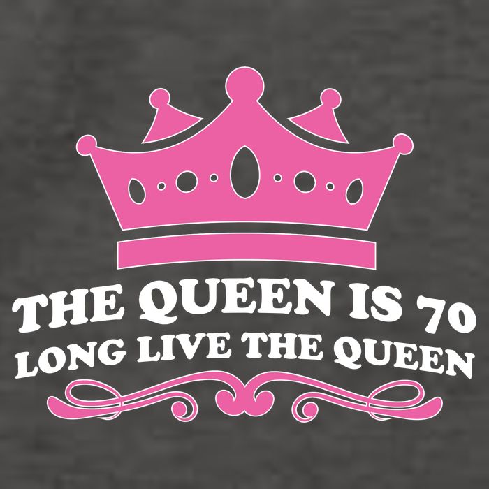 The Queen Is 70 Funny 70th Birthday Vector Backpack