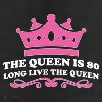 The Queen Is 80 Funny 80th Birthday Cool Comfort Performance Bucket Hat