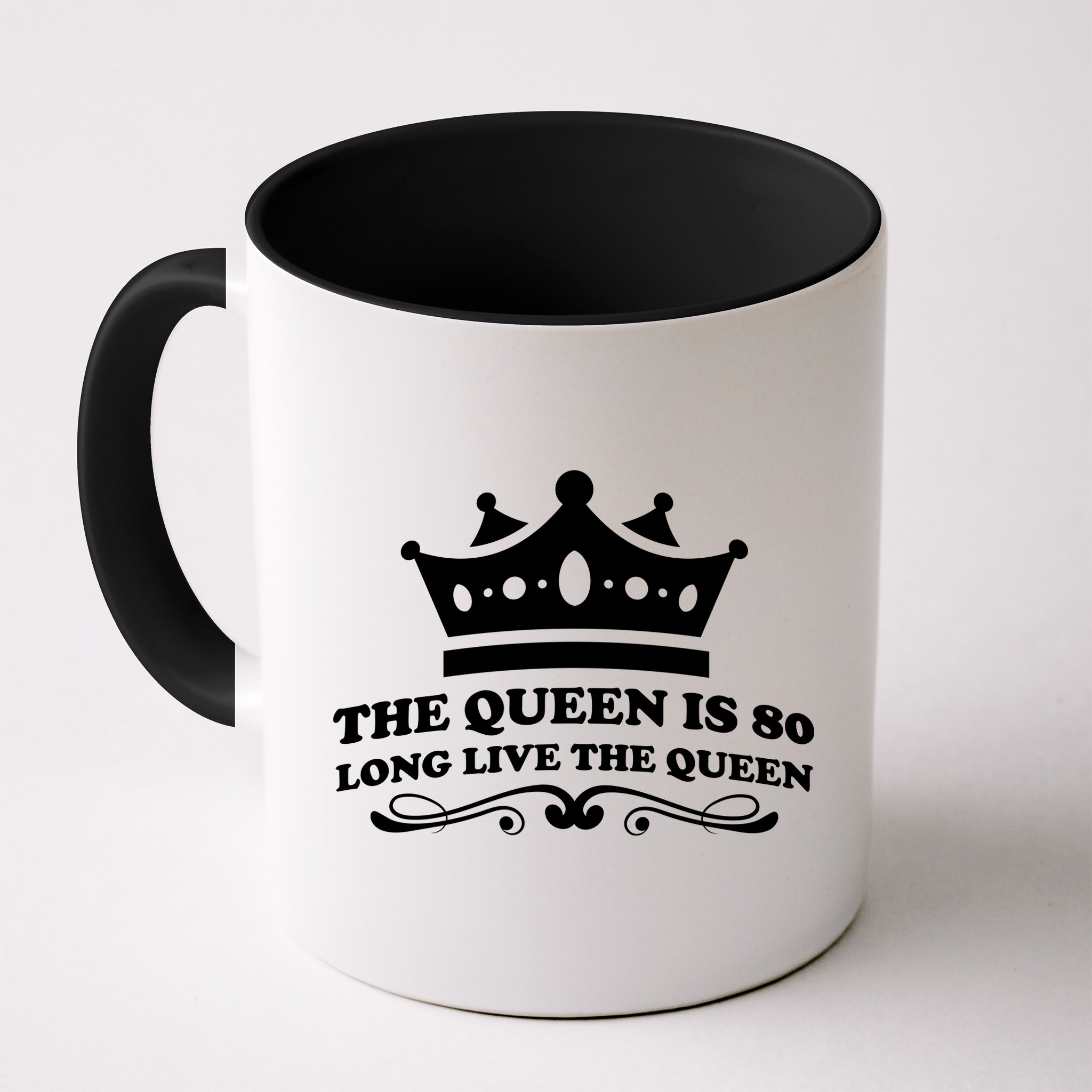 The Queen Is 80 Funny 80th Birthday Mug
