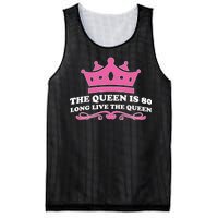 The Queen Is 80 Funny 80th Birthday Mesh Reversible Basketball Jersey Tank