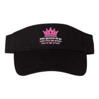 The Queen Is 80 Funny 80th Birthday Valucap Bio-Washed Visor