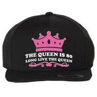 The Queen Is 80 Funny 80th Birthday Wool Snapback Cap