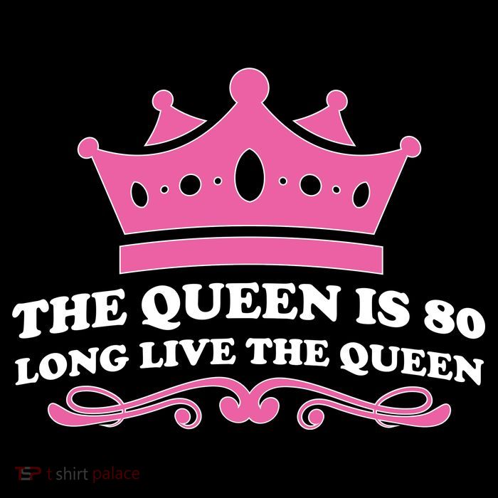 The Queen Is 80 Funny 80th Birthday Kids T-Shirt