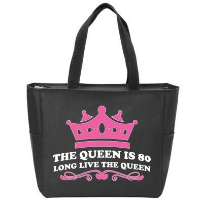 The Queen Is 80 Funny 80th Birthday Zip Tote Bag