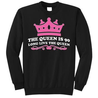 The Queen Is 90 Funny 90th Birthday Sweatshirt