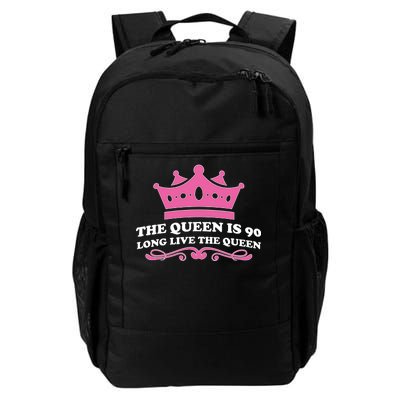 The Queen Is 90 Funny 90th Birthday Daily Commute Backpack