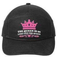 The Queen Is 90 Funny 90th Birthday 7-Panel Snapback Hat