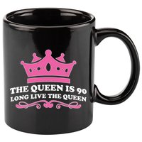 The Queen Is 90 Funny 90th Birthday 11oz C Handle Ceramic Mug