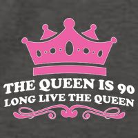 The Queen Is 90 Funny 90th Birthday Vector Backpack