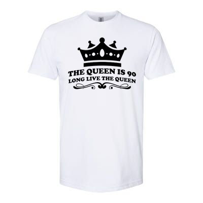 The Queen Is 90 Funny 90th Birthday Softstyle CVC T-Shirt