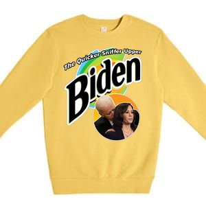 The Quicker Sniffer Upper Biden Premium Crewneck Sweatshirt