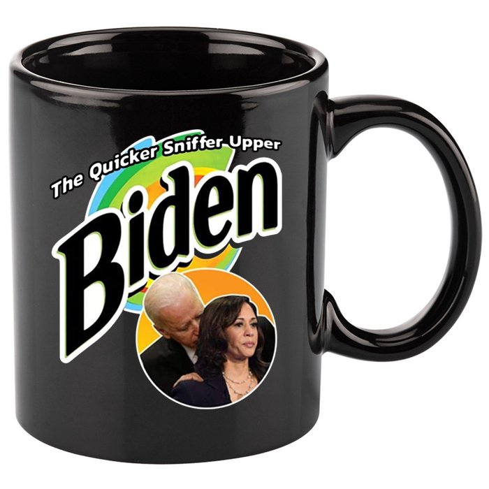 The Quicker Sniffer Upper Biden 11oz C Handle Ceramic Mug