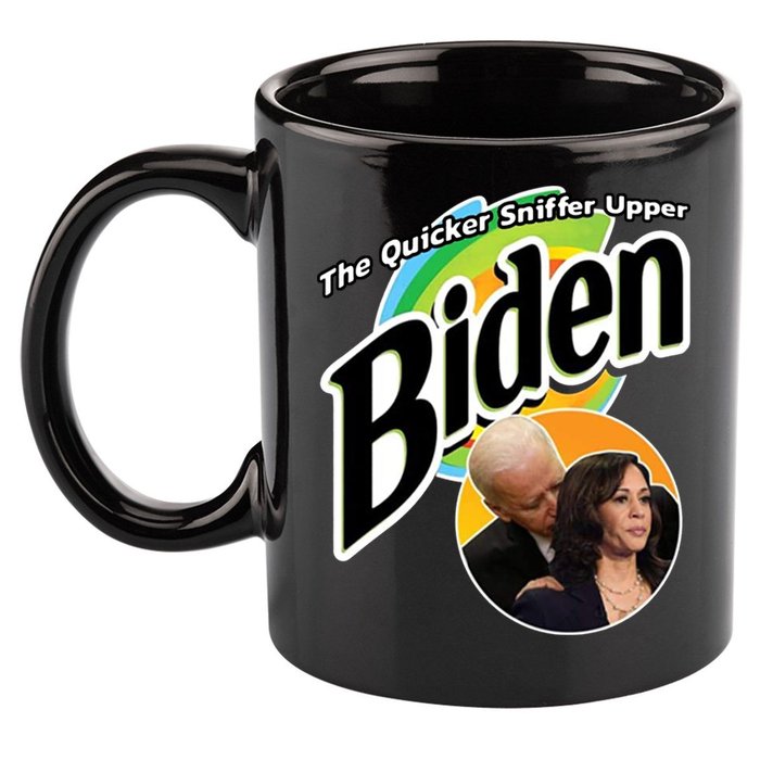 The Quicker Sniffer Upper Biden 11oz C Handle Ceramic Mug