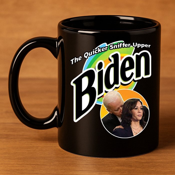 The Quicker Sniffer Upper Biden 11oz C Handle Ceramic Mug