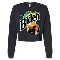The Quicker Sniffer Upper Biden Cropped Pullover Crew