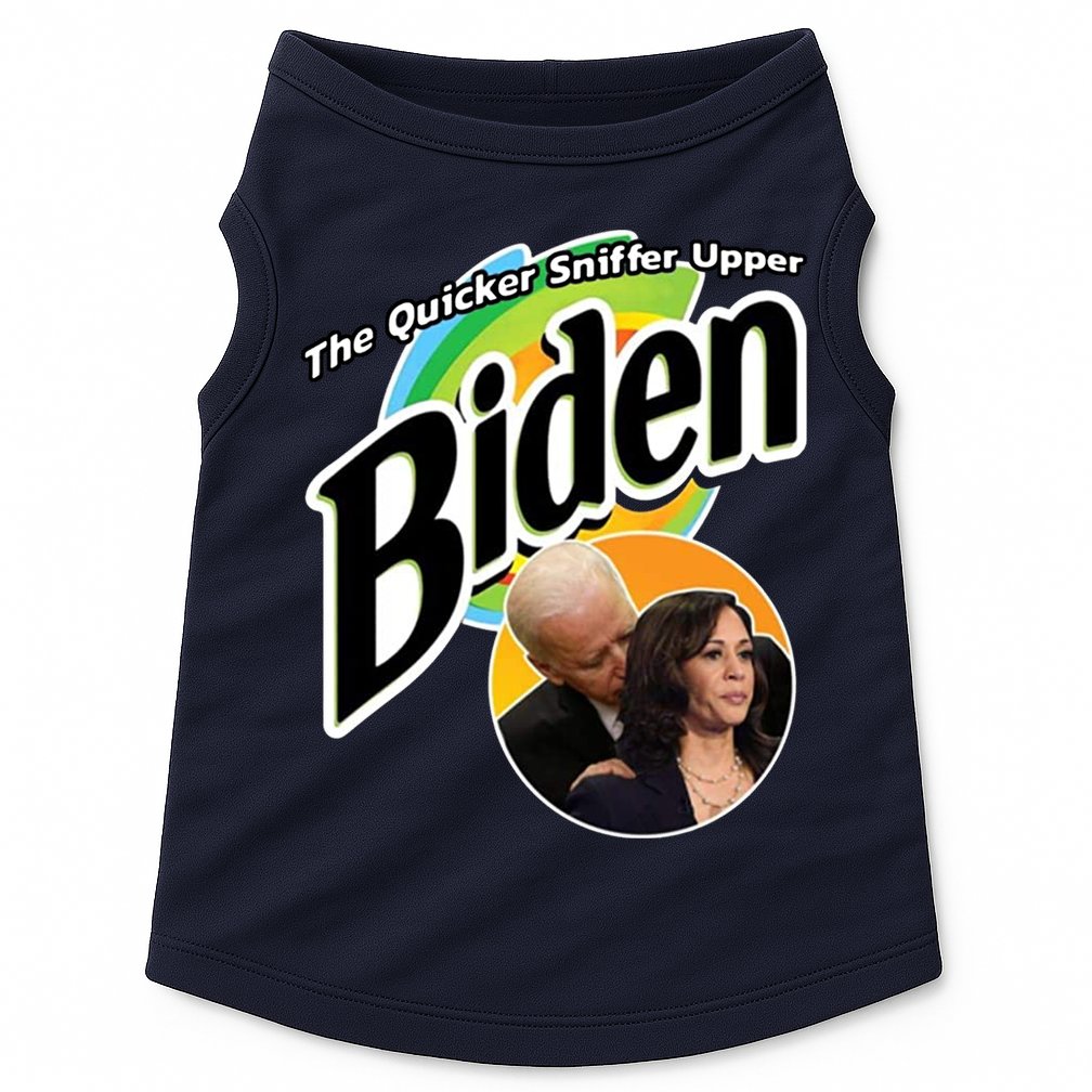 The Quicker Sniffer Upper Biden Doggie Tank