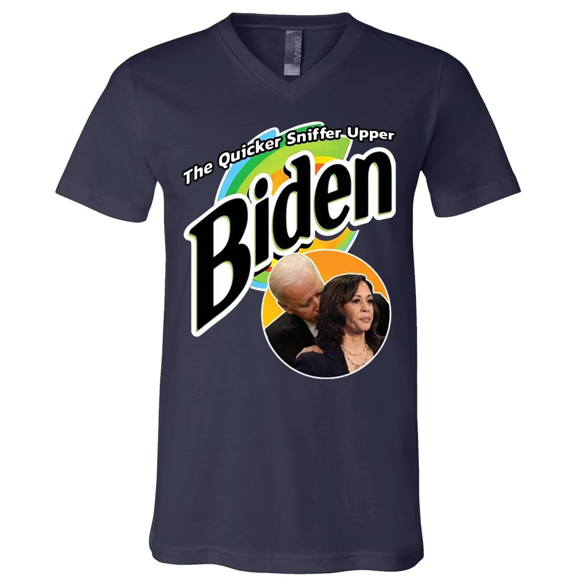 The Quicker Sniffer Upper Biden V-Neck T-Shirt