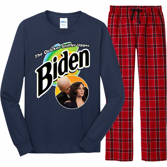 The Quicker Sniffer Upper Biden Long Sleeve Pajama Set