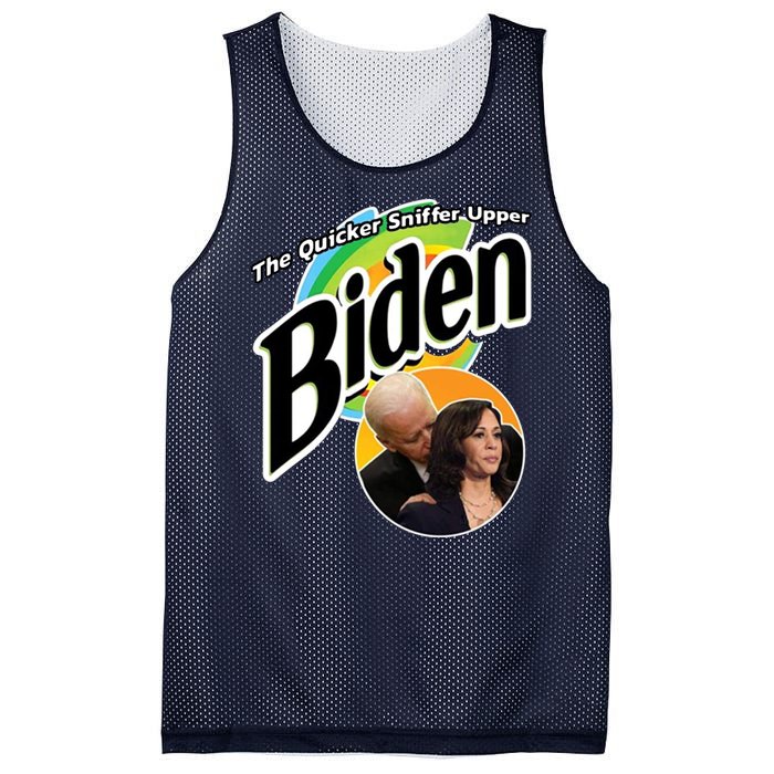 The Quicker Sniffer Upper Biden Mesh Reversible Basketball Jersey Tank