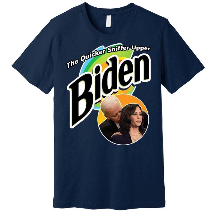 The Quicker Sniffer Upper Biden Premium T-Shirt