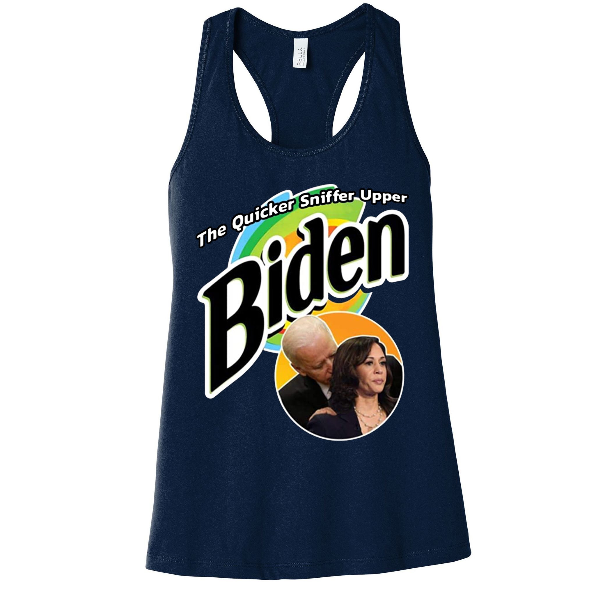 The Quicker Sniffer Upper Biden Womens Tank Top