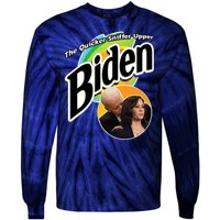 The Quicker Sniffer Upper Biden Tie-Dye Long Sleeve Shirt