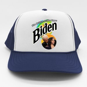 The Quicker Sniffer Upper Biden Trucker Hat