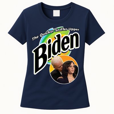 The Quicker Sniffer Upper Biden Womens T-Shirt