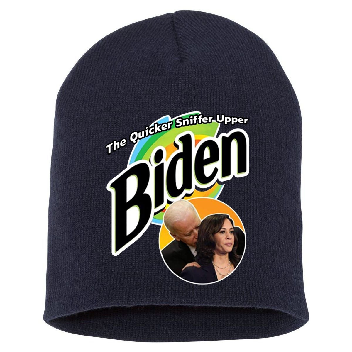 The Quicker Sniffer Upper Biden Short Acrylic Beanie