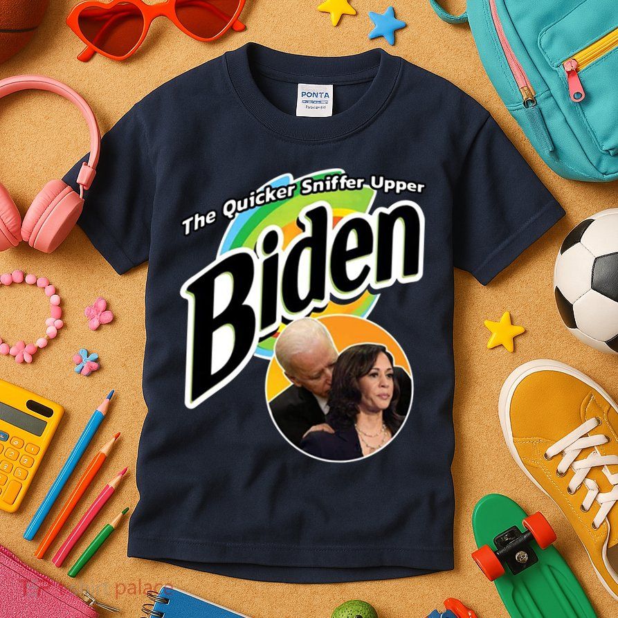 The Quicker Sniffer Upper Biden Kids T-Shirt