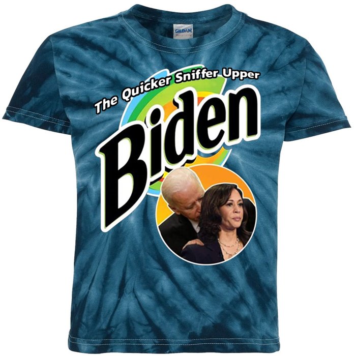 The Quicker Sniffer Upper Biden Kids Tie-Dye T-Shirt