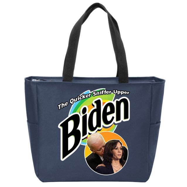 The Quicker Sniffer Upper Biden Zip Tote Bag