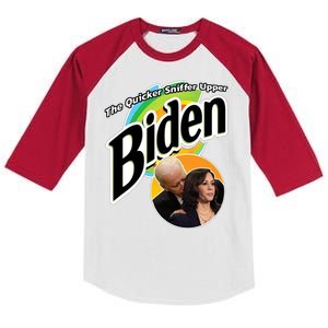 The Quicker Sniffer Upper Biden Kids Colorblock Raglan Jersey