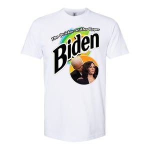 The Quicker Sniffer Upper Biden Softstyle CVC T-Shirt