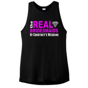 The Real Bridesmaids Of Personalize Wedding Custom  Ladies PosiCharge Tri-Blend Wicking Tank