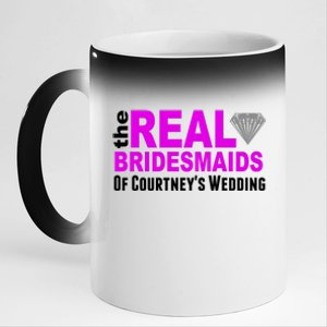 The Real Bridesmaids Of Personalize Wedding Custom  11oz Black Color Changing Mug